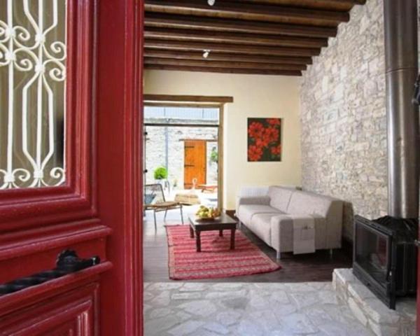 Redblue Door Two Traditional Listed Houses Pano Lefkara Buitenkant foto