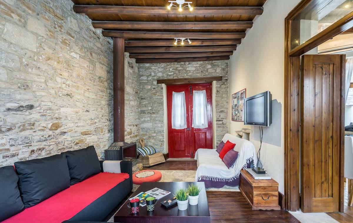 Redblue Door Two Traditional Listed Houses Pano Lefkara Buitenkant foto
